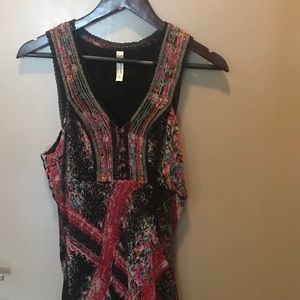 Free People beaded multicolor dress